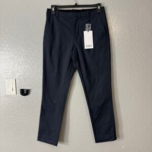 Ministry of Supply Mens Kinetic Pant Slim Kinetic Tapered Pant, Navy, 32wx30